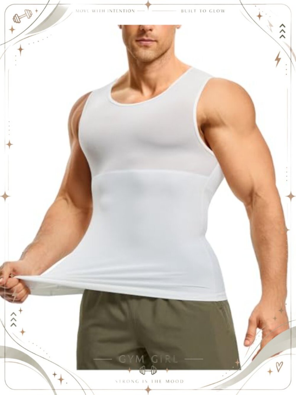 Men's Compression Tank Top Slimming Shapewear Undershirt Sleeveless